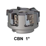 CBN 1° Face Mills